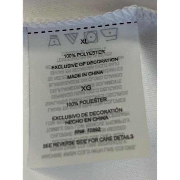 Women’s Tank Top Size XL ALIVE MAGNETICS White Racerback - Picture 9 of 9